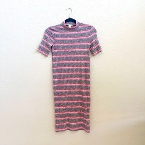 NWT H&M Mock Turtleneck Short Sleeve Dress